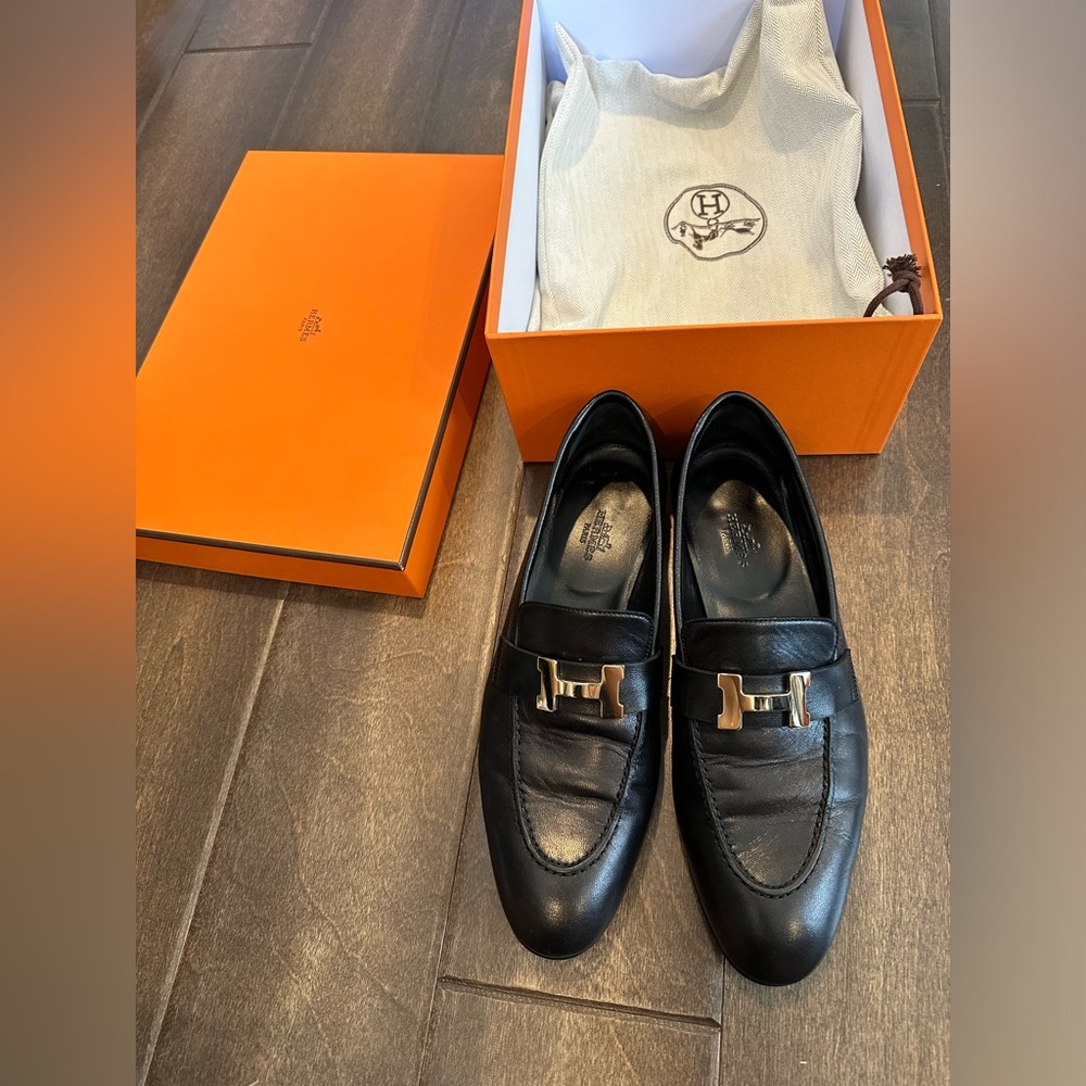 HERMES Paris Loafer 38